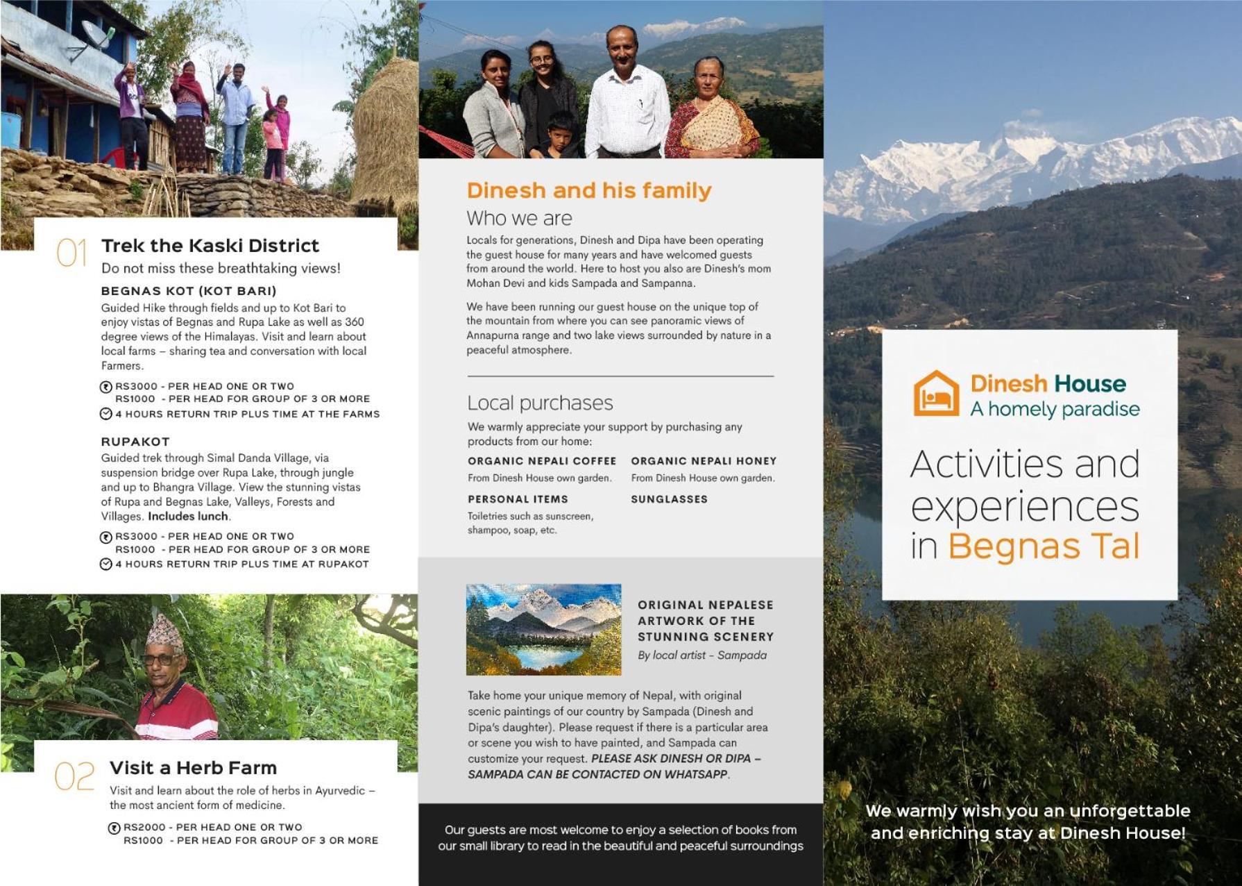 Dinesh House Bed & Breakfast Pokhara Dış mekan fotoğraf